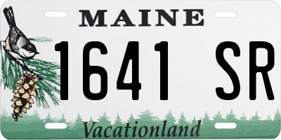 ME license plate 1641SR