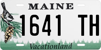 ME license plate 1641TH