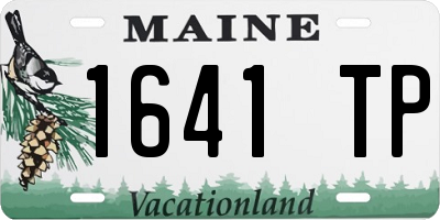 ME license plate 1641TP