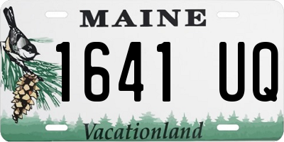 ME license plate 1641UQ