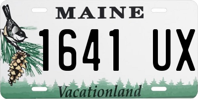 ME license plate 1641UX