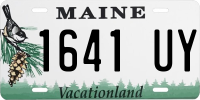 ME license plate 1641UY