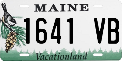 ME license plate 1641VB