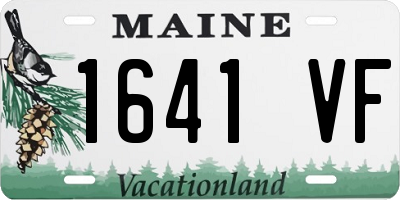 ME license plate 1641VF