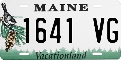 ME license plate 1641VG