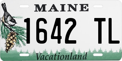 ME license plate 1642TL