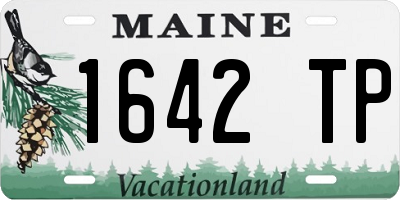 ME license plate 1642TP