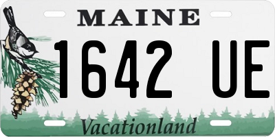 ME license plate 1642UE