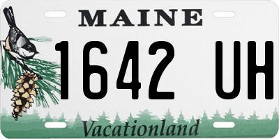 ME license plate 1642UH
