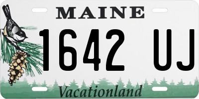 ME license plate 1642UJ