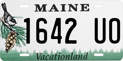 ME license plate 1642UO