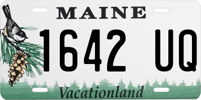 ME license plate 1642UQ