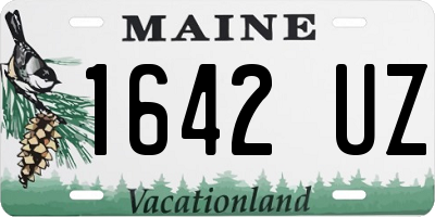 ME license plate 1642UZ