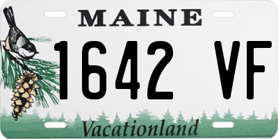 ME license plate 1642VF