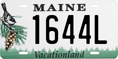 ME license plate 1644L