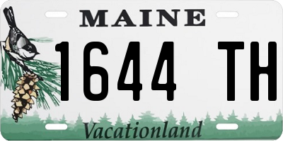 ME license plate 1644TH