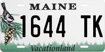 ME license plate 1644TK