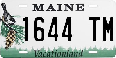 ME license plate 1644TM