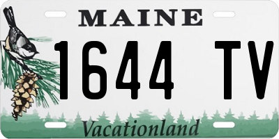 ME license plate 1644TV