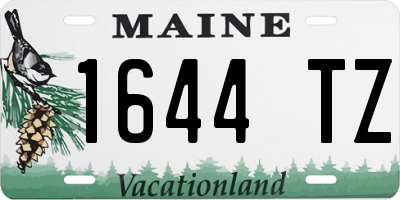 ME license plate 1644TZ