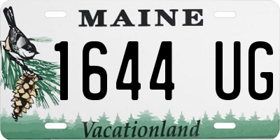 ME license plate 1644UG