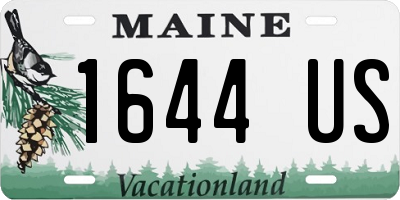 ME license plate 1644US