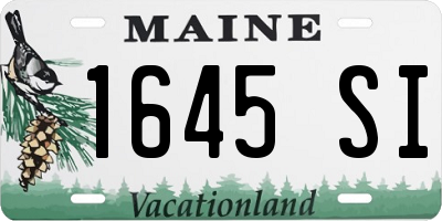 ME license plate 1645SI