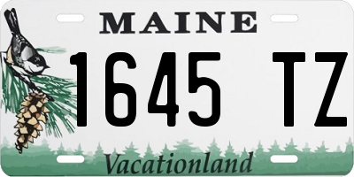 ME license plate 1645TZ