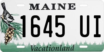 ME license plate 1645UI