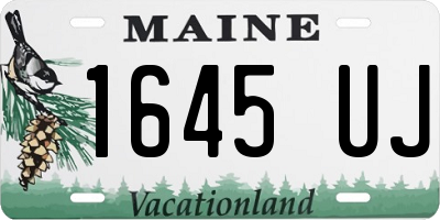 ME license plate 1645UJ