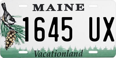 ME license plate 1645UX