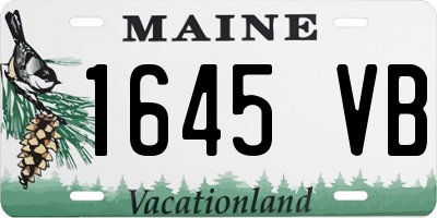 ME license plate 1645VB