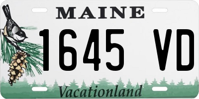 ME license plate 1645VD