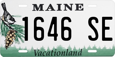ME license plate 1646SE