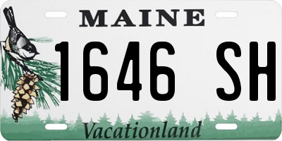 ME license plate 1646SH