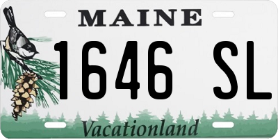 ME license plate 1646SL