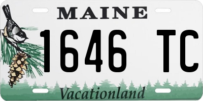 ME license plate 1646TC