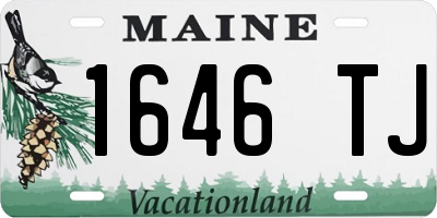 ME license plate 1646TJ