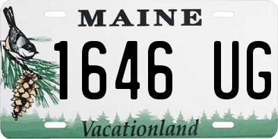 ME license plate 1646UG
