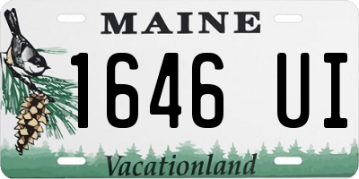 ME license plate 1646UI