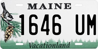 ME license plate 1646UM