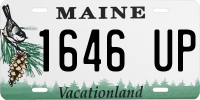 ME license plate 1646UP
