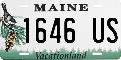 ME license plate 1646US