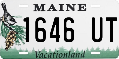 ME license plate 1646UT