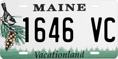 ME license plate 1646VC