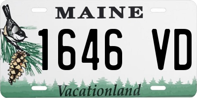 ME license plate 1646VD