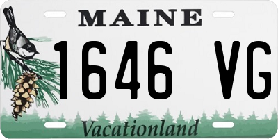 ME license plate 1646VG