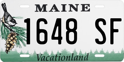 ME license plate 1648SF
