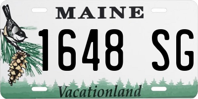ME license plate 1648SG