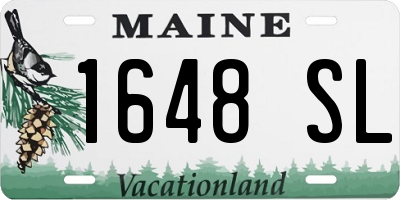 ME license plate 1648SL